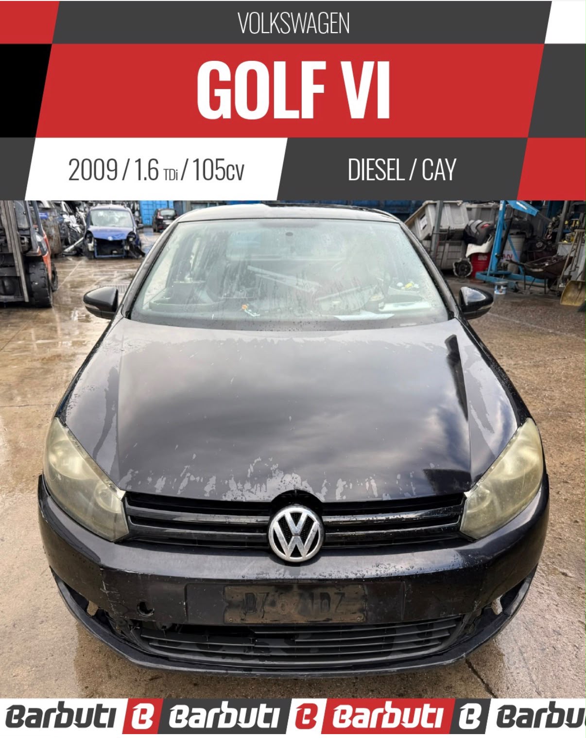 Ricambi usati auto VOLKSWAGEN Golf VI Serie (08>12)