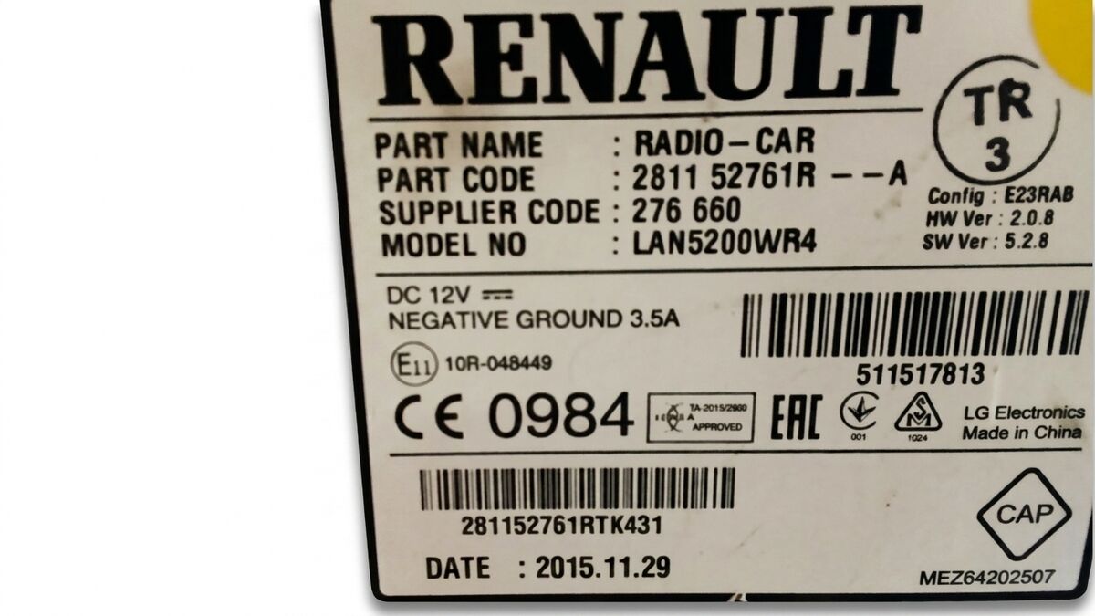 STEREO NAVIGATORE DACIA DUSTER 2016 281152761R — foto 3