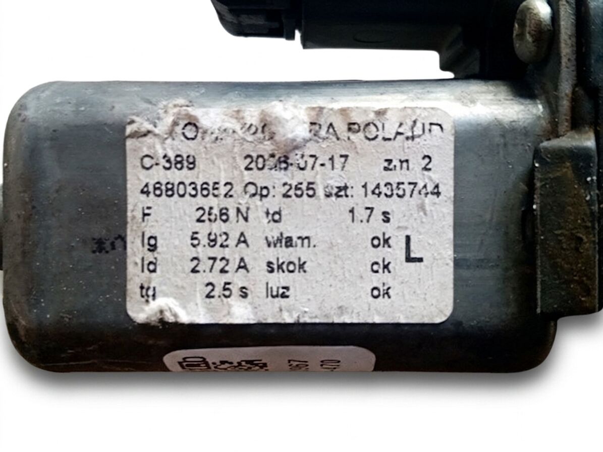 ALZACRISTALLO ELETTRICO ANTERIORE SINISTRO FIAT PANDA 2006 2 FILI 46803652 — foto 3
