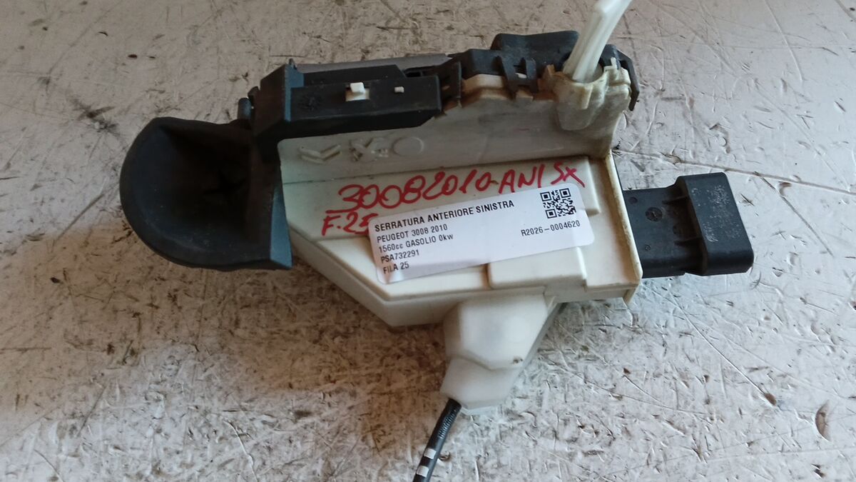 SERRATURA ANTERIORE SINISTRA PEUGEOT 3008 2010 6 PIN PSA732291 — foto 2