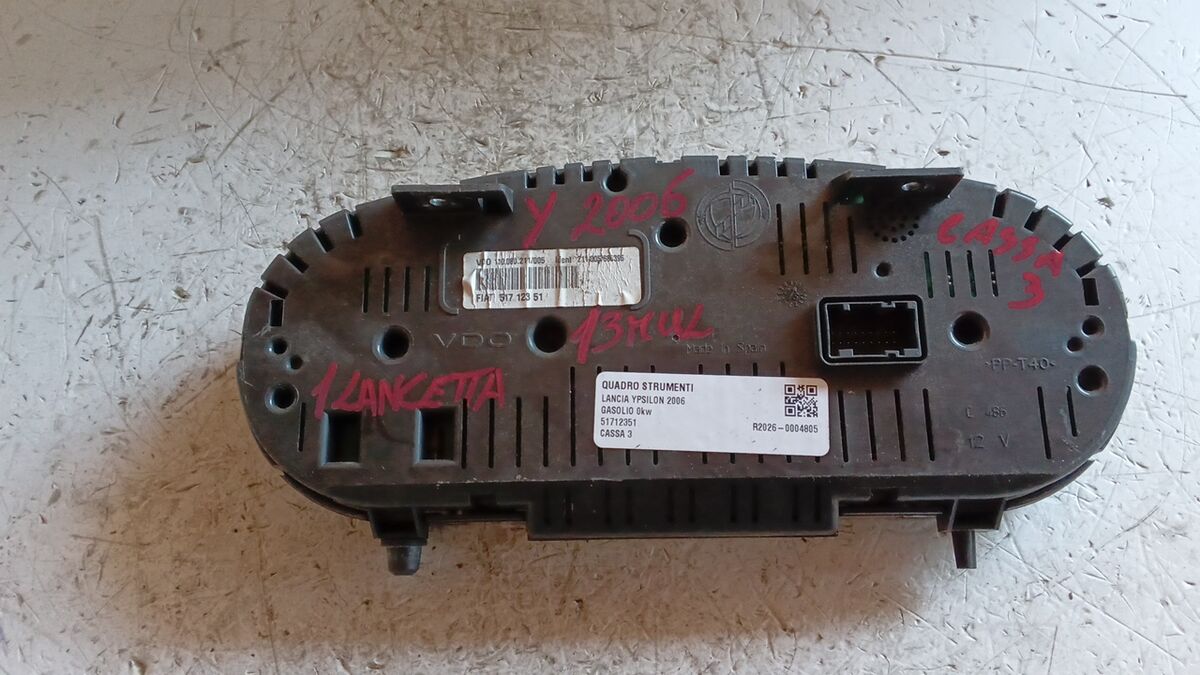 STRUMENTAZIONE COMPLETA LANCIA YPSILON 2006 1.3 MULTIJET BEIGE 1 LANCETTA 51712351 — foto 2