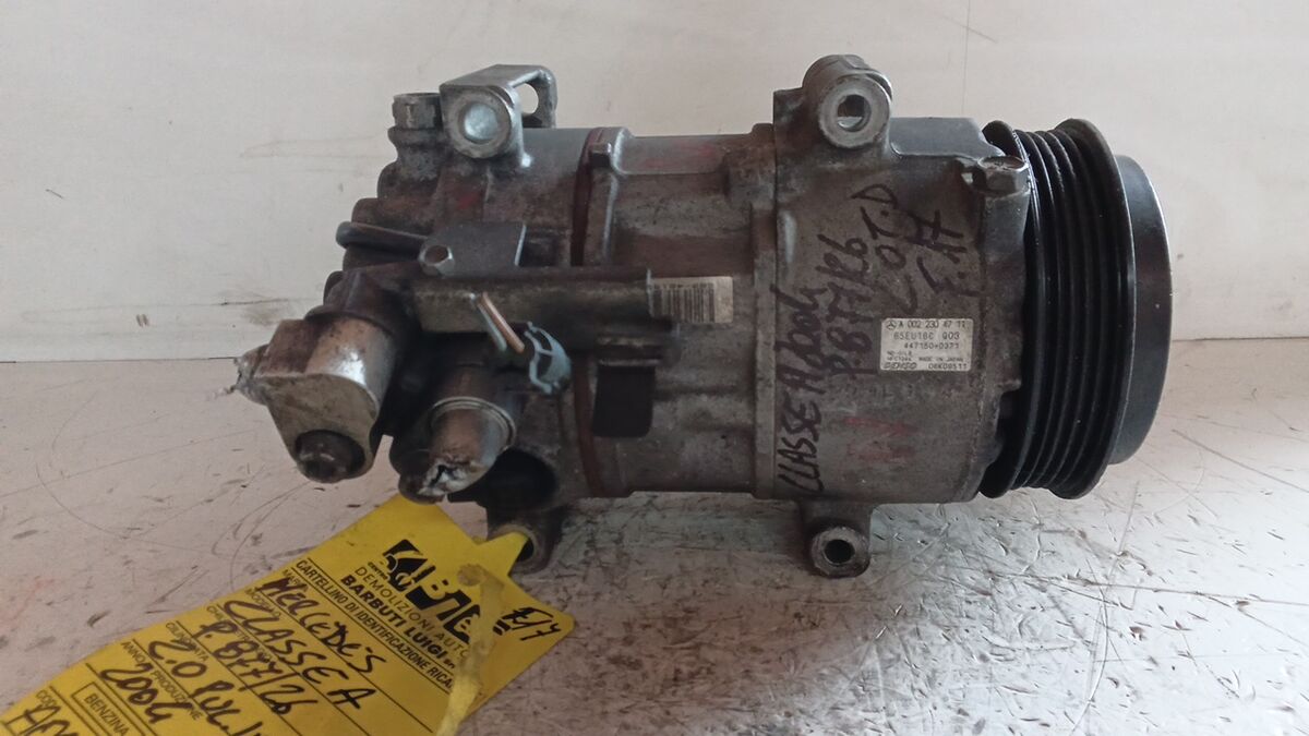 COMPRESSORE A/C MERCEDES CLASSE A 2006 2.0 CDI PULEGGIA IN PLASTICA A0022304711