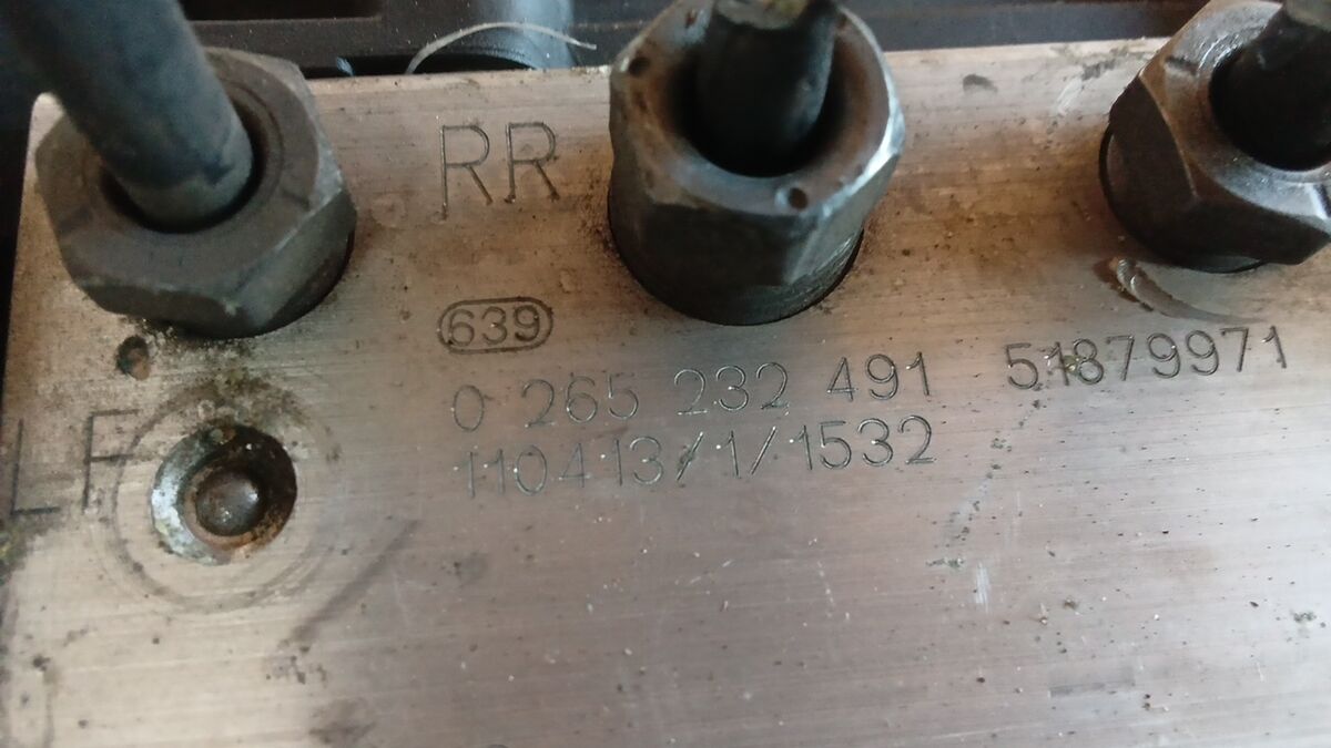 CENTRALINA ABS FIAT QUBO 2011 1.4 BENZ/MET BOSCH 0265232491 — foto 3
