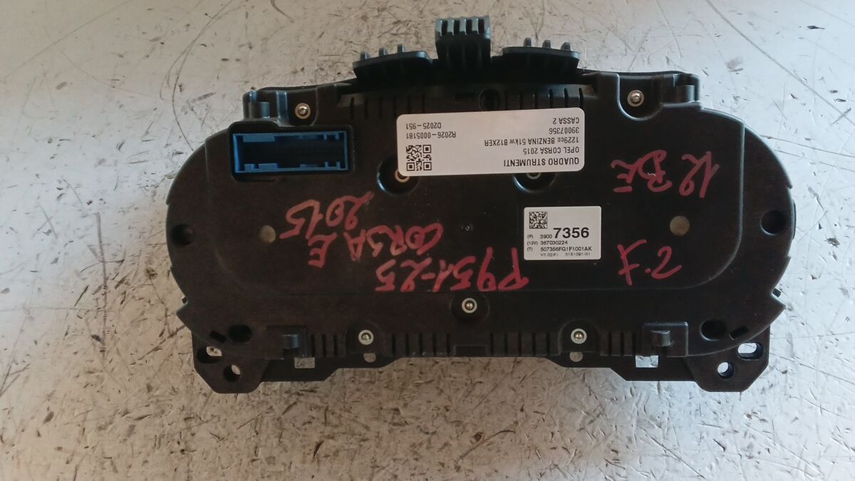 QUADRO STRUMENTI OPEL CORSA E 2015 1.2 BENZ. 39007356 — foto 2