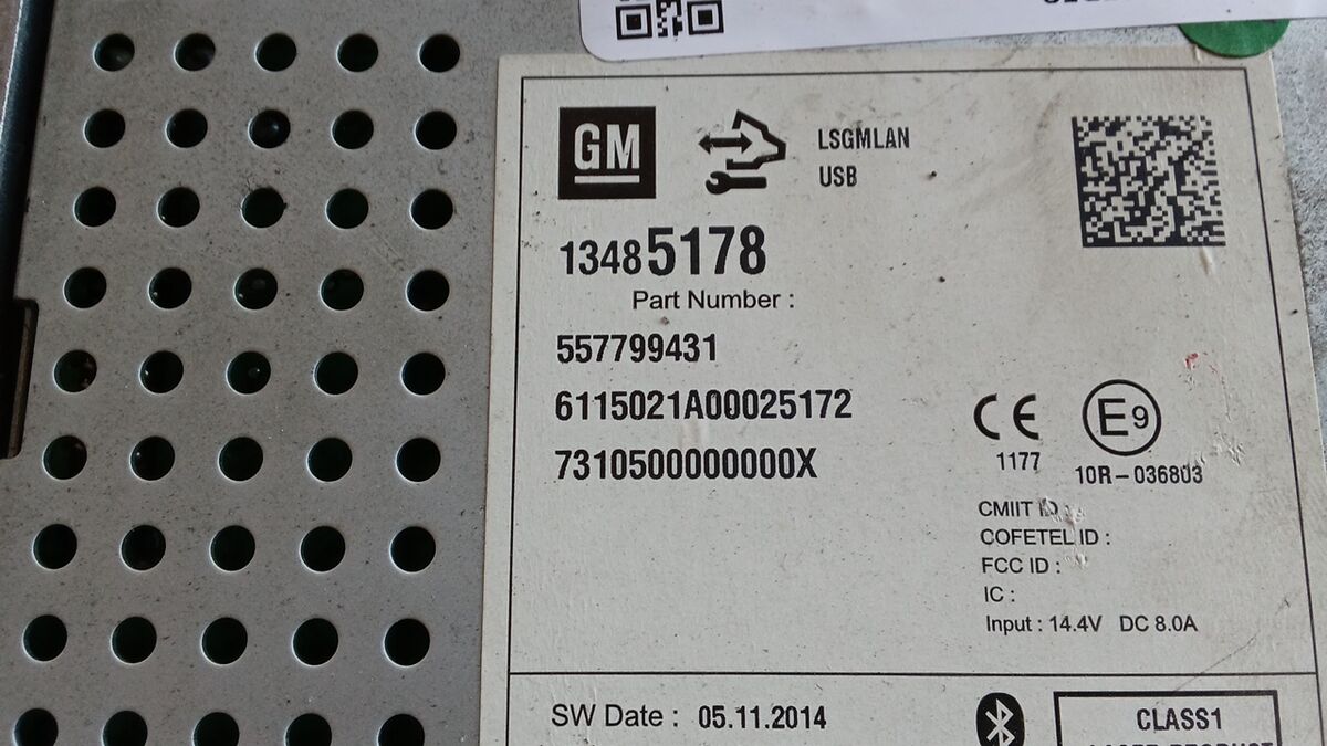 AUTORADIO OPEL CORSA E 2015 13485178 — foto 4