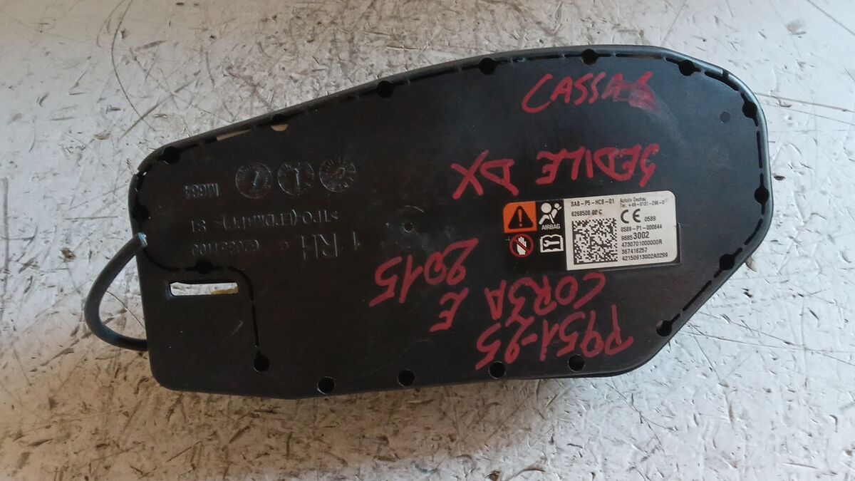 AIRBAG SEDILE PASSEGGERO OPEL CORSA E 2015 3 PORTE 96853002