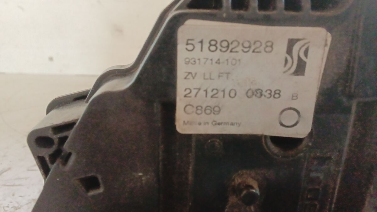 SERRATURA ANTERIORE SINISTRA FIAT PUNTO EVO 2012 6 PIN 51892928 — foto 3