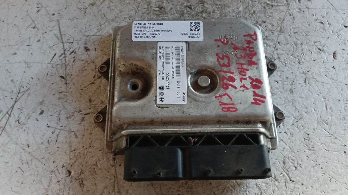 CENTRALINA MOTORE FIAT PANDA 2014 1.3 MULTIJET MJD8F3P8 - 55257731