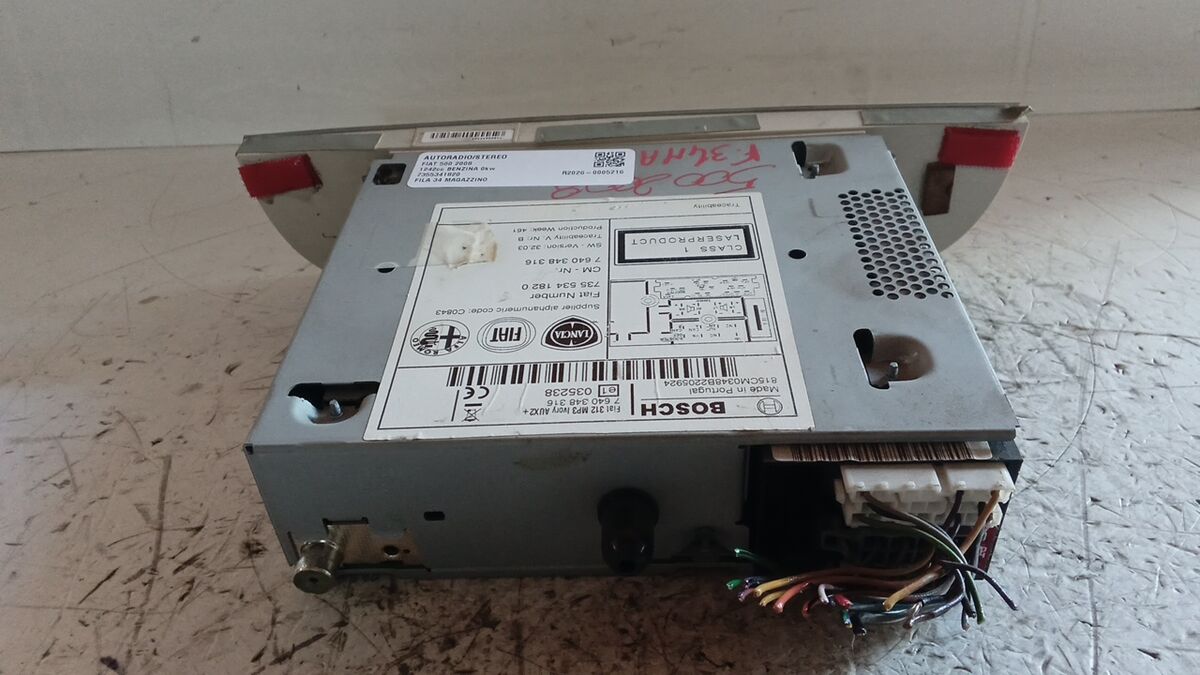 AUTORADIO FIAT 500 2008 BEIGE 7355341820 — foto 2