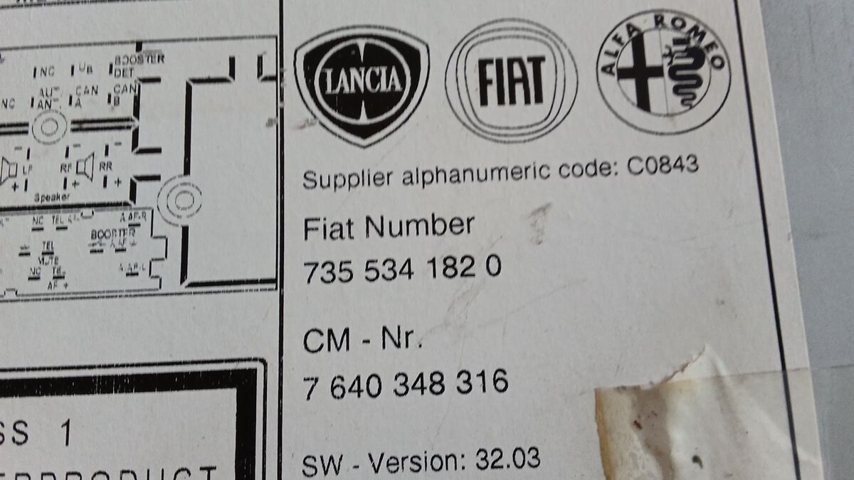 AUTORADIO FIAT 500 2008 BEIGE 7355341820 — foto 3