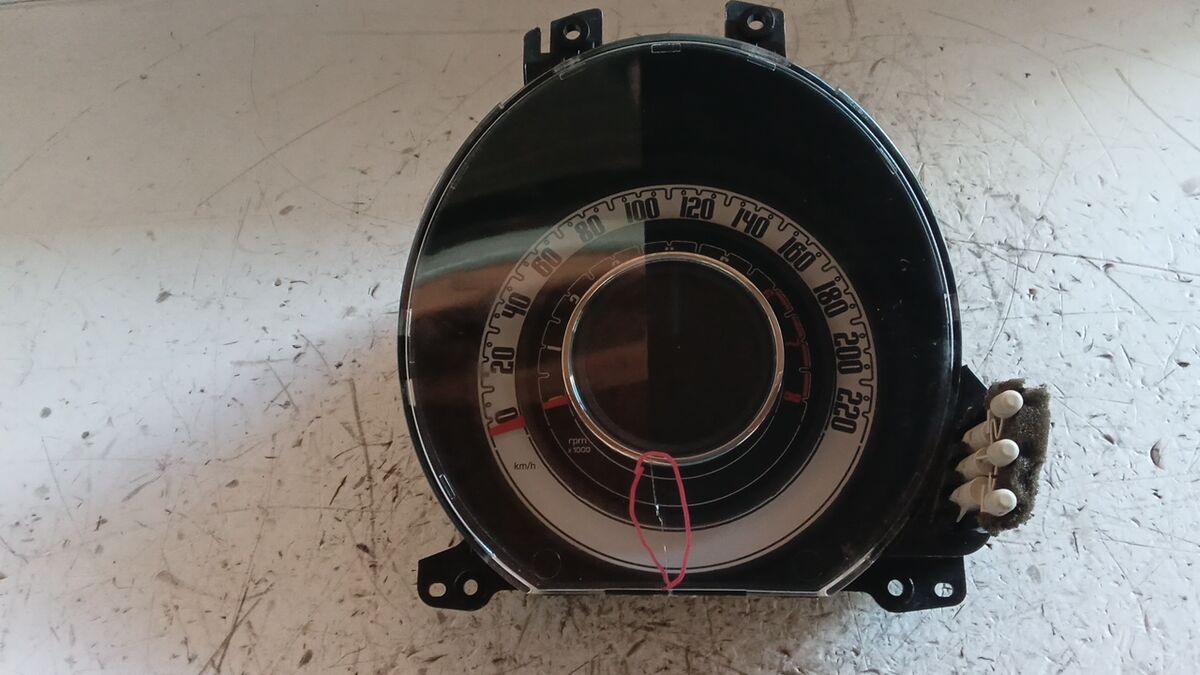 STRUMENTAZIONE COMPLETA FIAT 500 2008 1.2 BENZ.