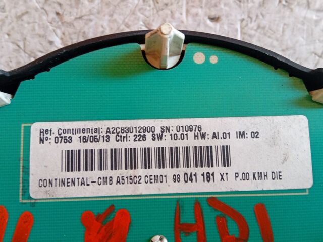 QUADRO STRUMENTI CITROEN C3 2013 1.4 HDI 98041181 — foto 3
