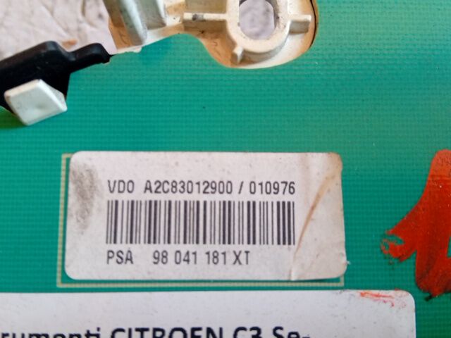 QUADRO STRUMENTI CITROEN C3 2013 1.4 HDI 98041181 — foto 4