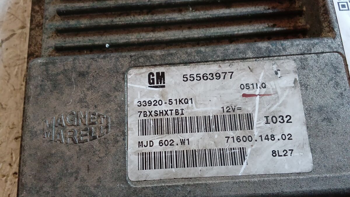 CENTRALINA MOTORE OPEL AGILA 2009 1.3 MULTIJET MJD602W1 - 55563977 — foto 3