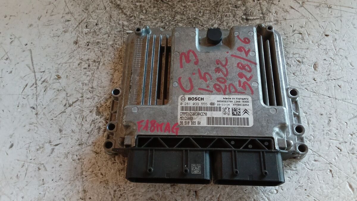 CENTRALINA MOTORE CITROEN C3 2022 1.5 HDI BOSCH 0281039555