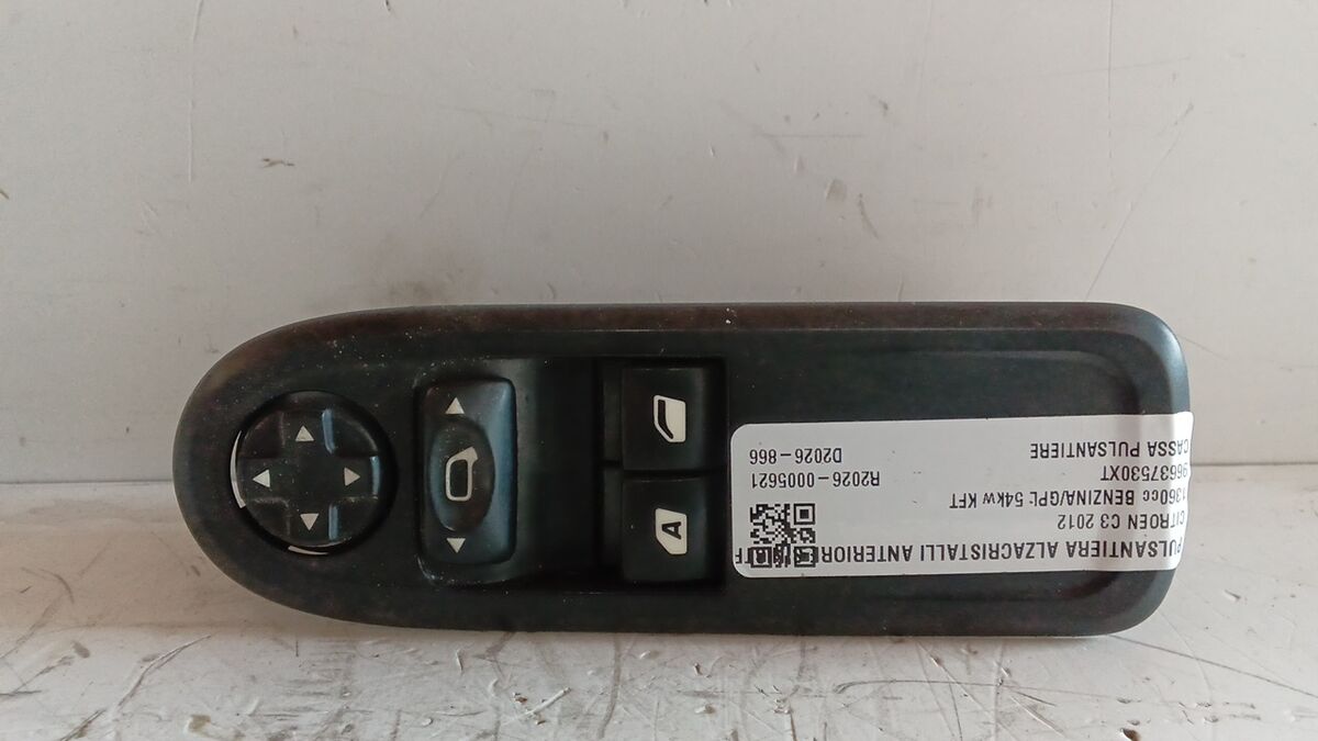 PULSANTIERA SINISTRA CITROEN C3 2012 2 PULSANTI 16 PIN 96637530XT — foto 4