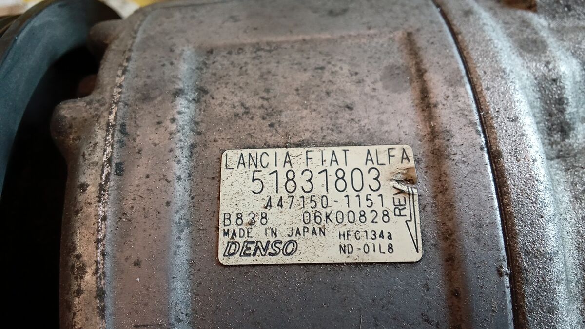 COMPRESSORE A/C LANCIA MUSA 2009 1.6 MULTIJET 120CV 51831803 — foto 5