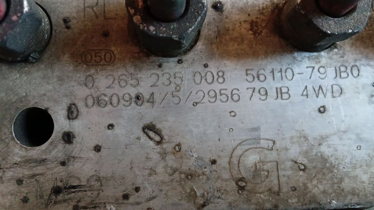 CENTRALINA ABS FIAT SEDICI 2006 1.9 MULTIJET BOSCH 0265235008 - 5611079JB0 — foto 3
