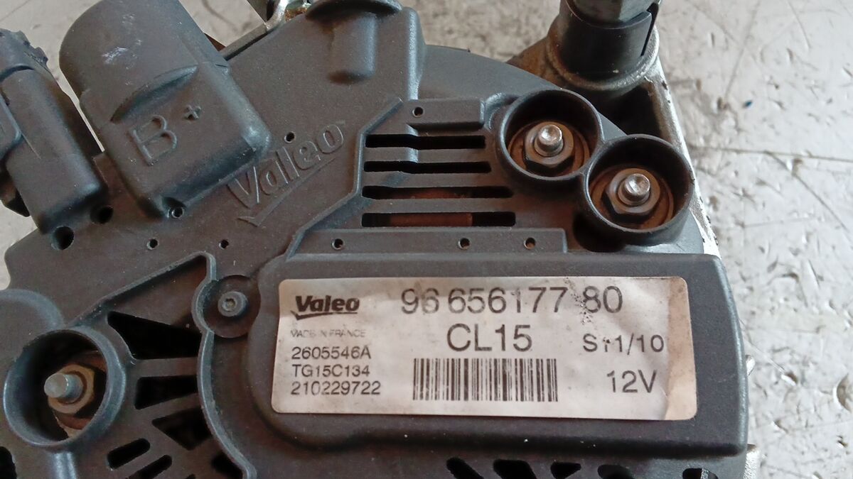 ALTERNATORE PEUGEOT 206 2010 1.4 BENZ. 9665617780 — foto 5