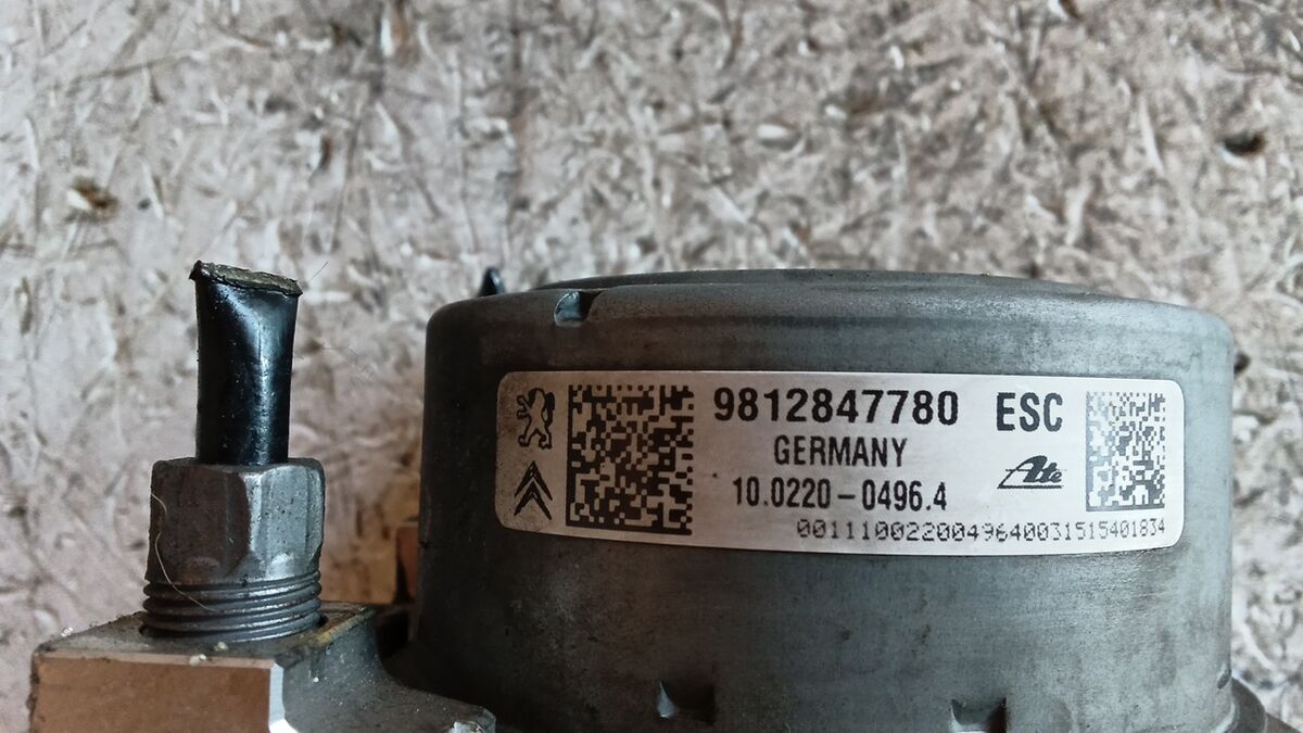 CENTRALINA ABS CITROEN C3 PICASSO 2015 1.4 BENZ/GPL ATE 10022004964 - 9812847780 — foto 3